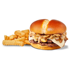 mushroom and swiss burger