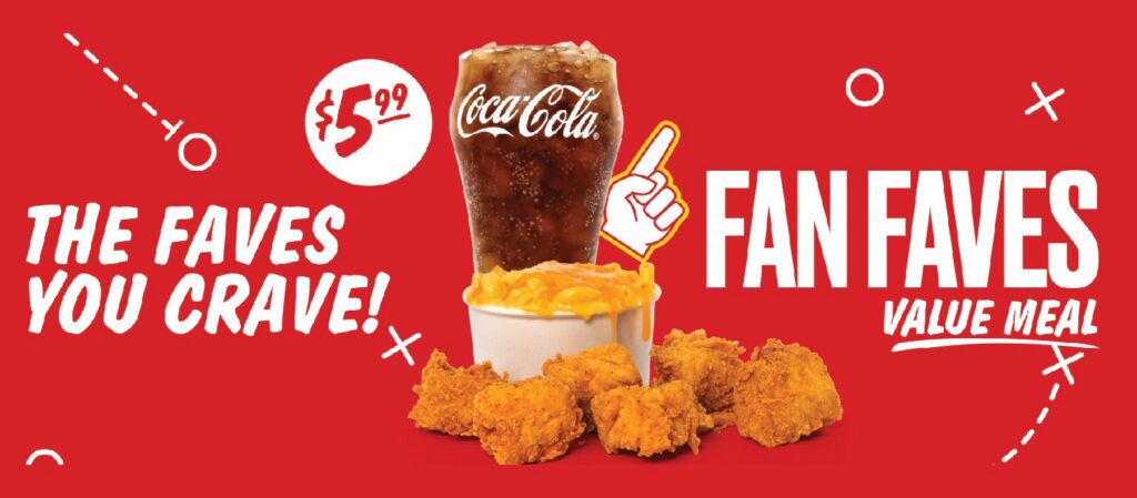 Jack's Fan Faves value meal