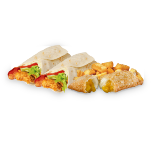 2 wraps fries & a pie