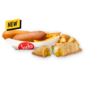2 corndogs fries and pie