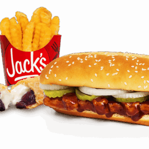 rib sandwich, fry, & pie meal deal