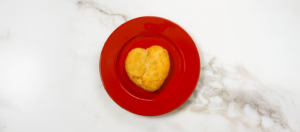 valentines heart shaped biscuits