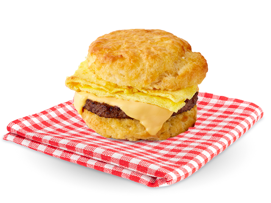 sausage egg and cheese biscuit